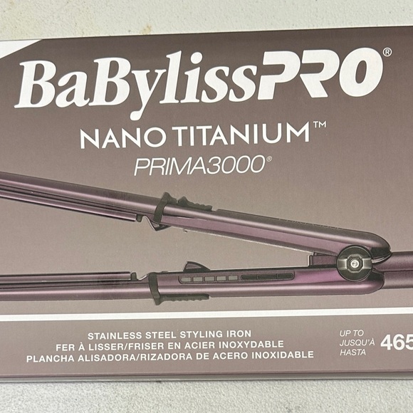 BaBylissPRO Nano Titanium Prima3000 Hair Styling Iron - Purple - Picture 3 of 5